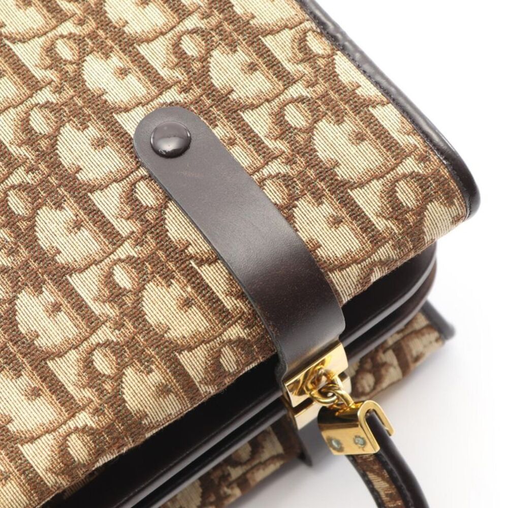 Dior Trotter Canvas Leather Handbag - Picture 7 of 9